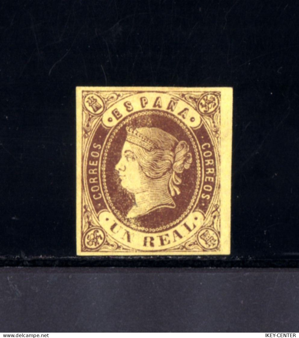 191-ESPAÑA-SPAIN-SPANIEN-ESPAGNE.1862.ISABEL II.Edifil Nº 61.1 Real.Stamp UNUSED MNG. Sello Nuevo MNG.Sin Goma.SIGNED. - Unused Stamps