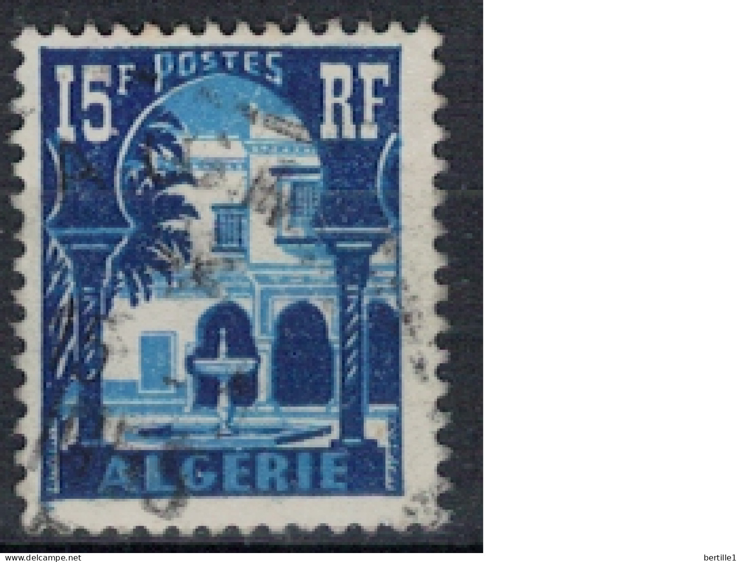 ALGERIE      N°  YVERT  314  ( 8 )  Oblitéré ( OB 11/46   ) - Gebraucht