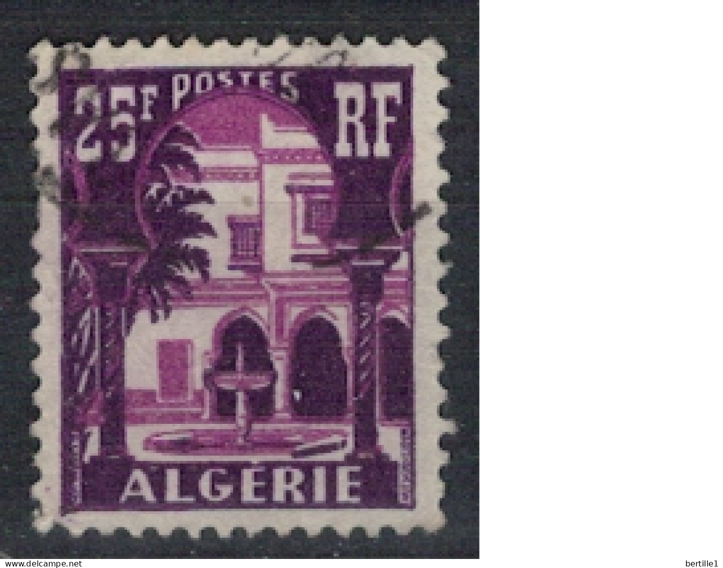 ALGERIE      N°  YVERT  314 A   Oblitéré ( OB 11/46   ) - Usados