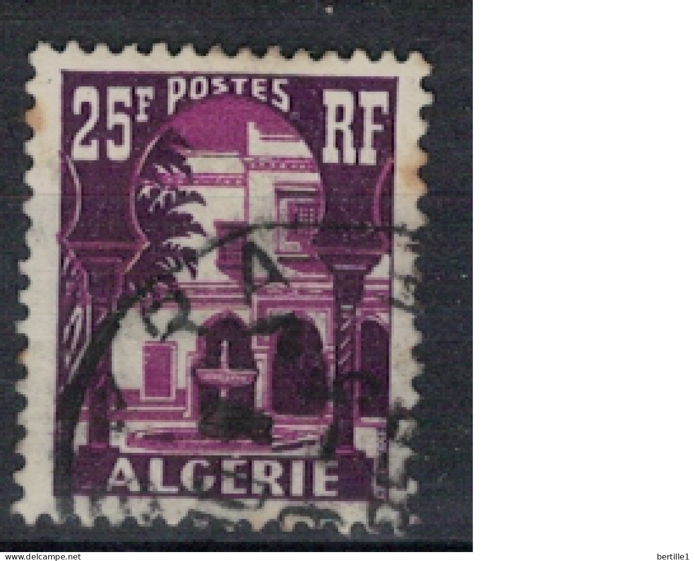 ALGERIE      N°  YVERT  314 A  ( 1 )  Oblitéré ( OB 11/46   ) - Oblitérés