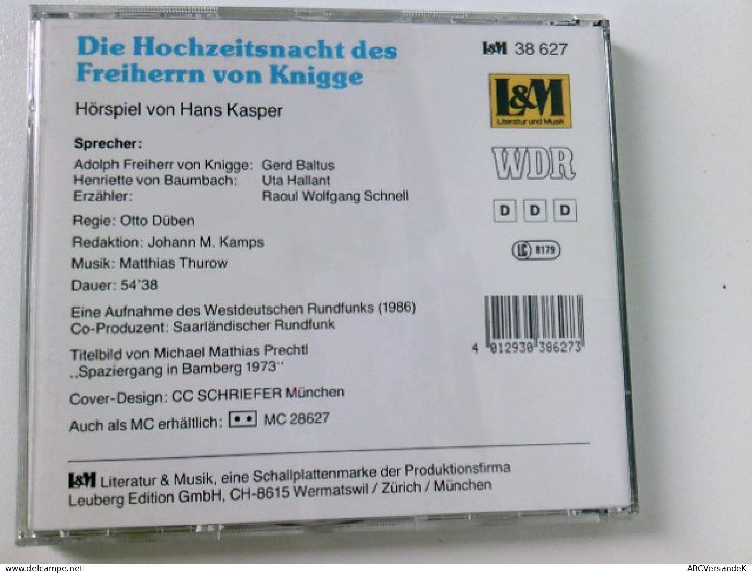 Die Hochzeitsnacht Des Freiherrn Von Knigge. Hörspiel - CD