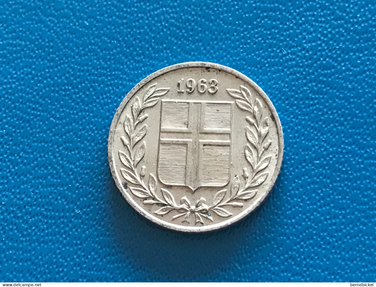 Münzen Münze Umlaufmünze Island 25 Aurar 1963 - Island