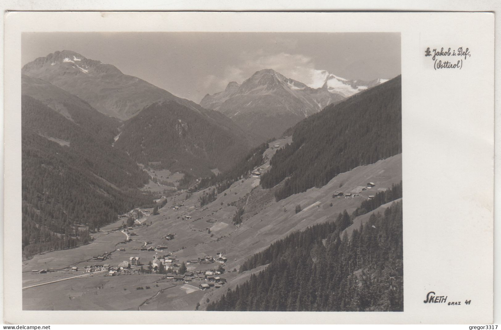 D2830) ST. JAKOB I. FEFR. Osttirol - Schöne Alte S/W AK 1947 - Defereggental