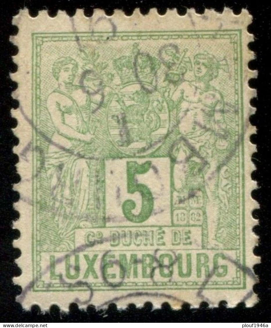 Pays : 286 (Luxembourg)  Yvert Et Tellier N° :    50 (o) - 1882 Allégorie