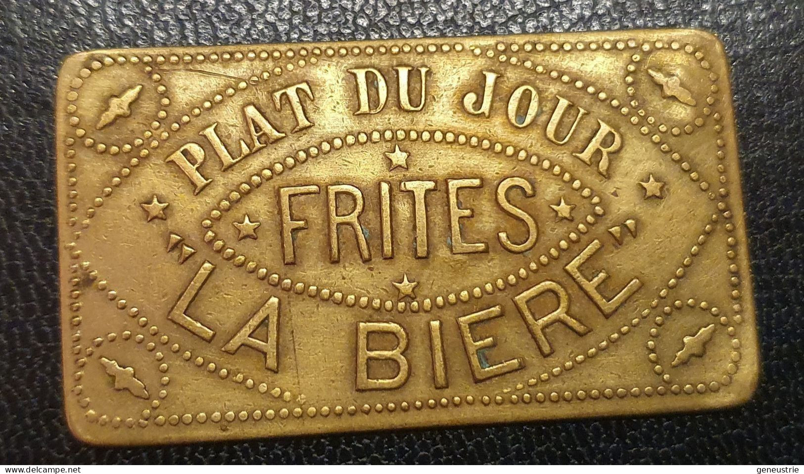 Jeton Du Restaurant Parisien La Bière "Plat Du Jour - Frites - La Bière" Brasserie Paris - Monetary/Of Necessity