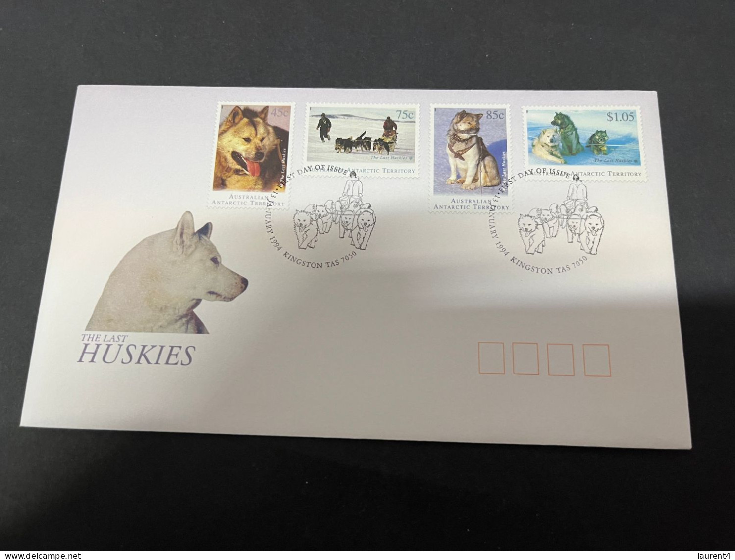 5-8-2023 (1 T 34) Australia AAT FDC 1994 - Huskies (dogs) - FDC