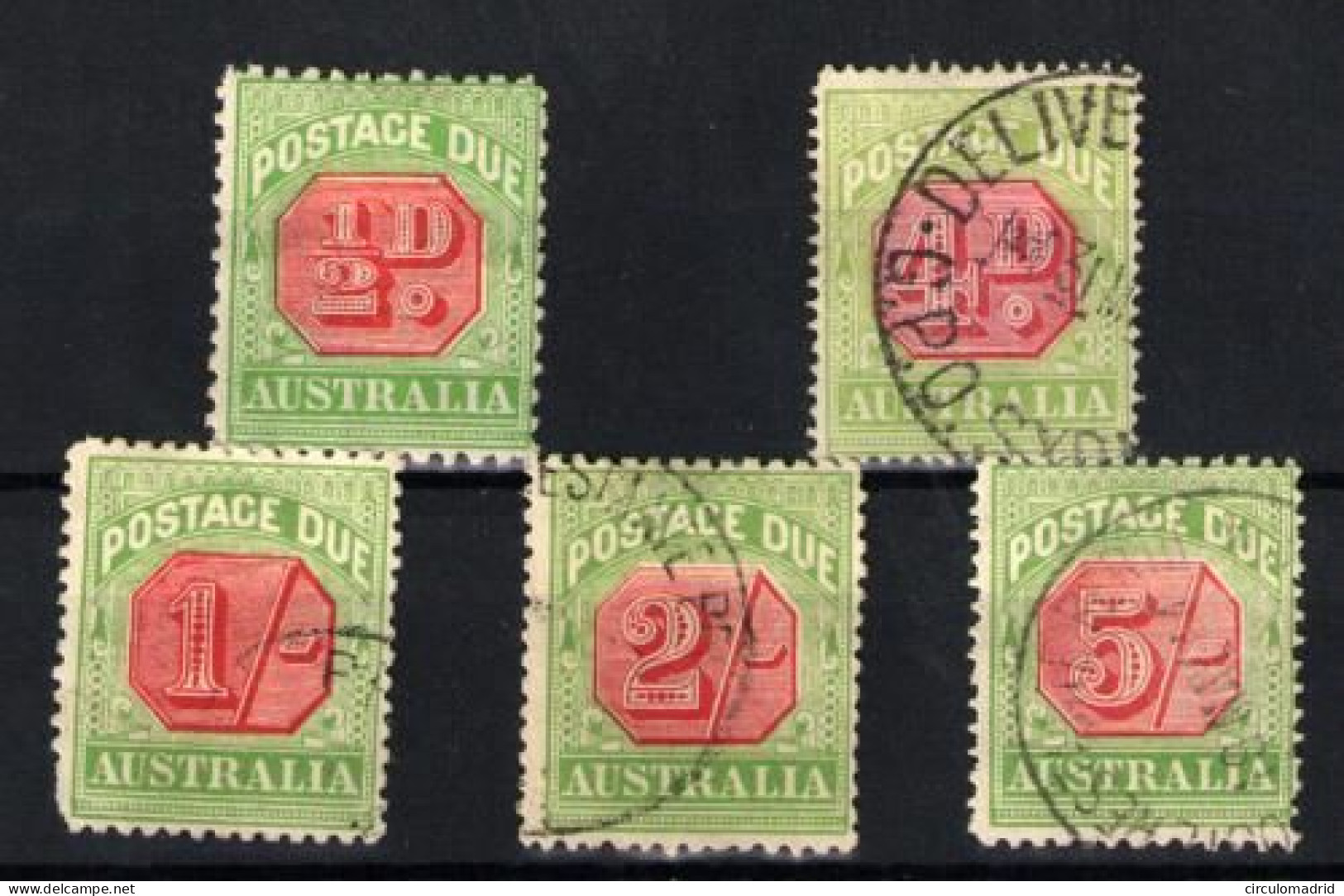 Australia (Tasas) Nº 38, 42a, 44/46 - Port Dû (Taxe)