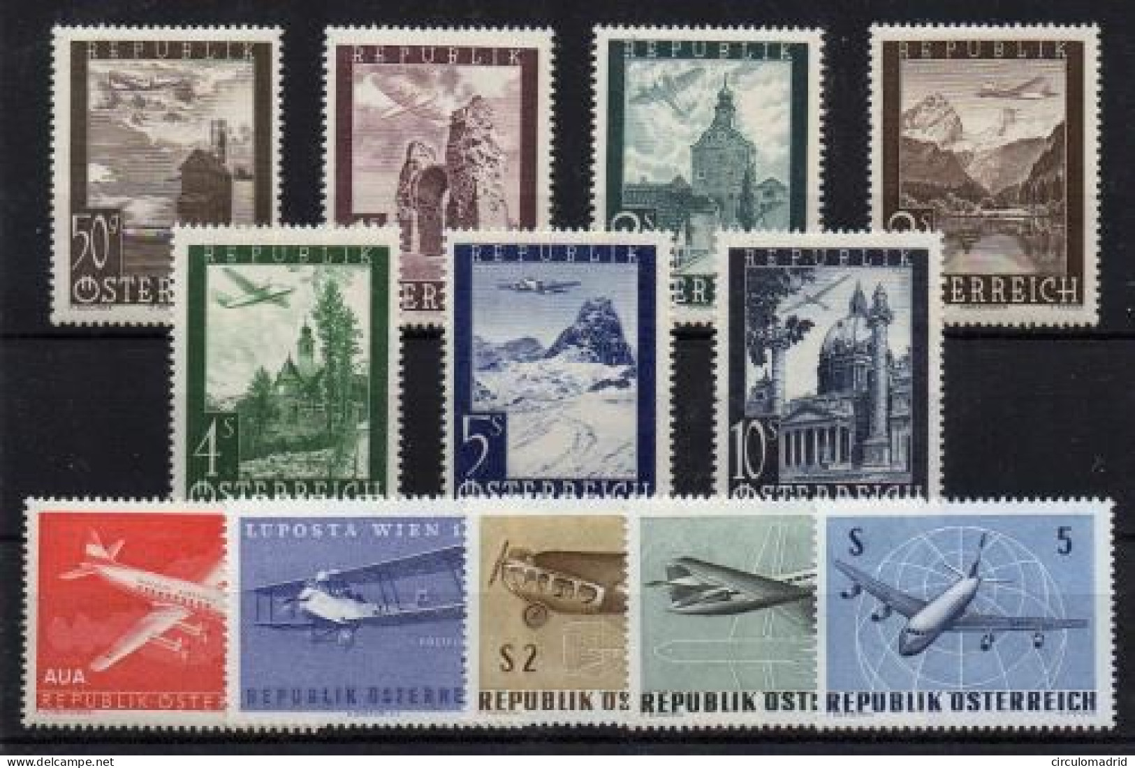 Austria (aéreo) Nº 47/53,61/5. - Unused Stamps
