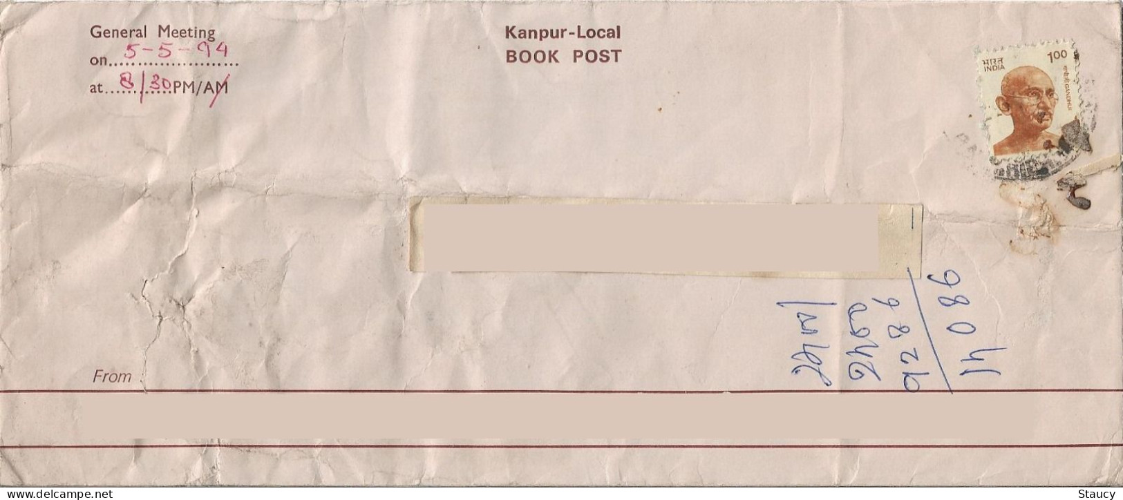 India 1994 MAHATMA GANDHI Rs.1.00 STAMP FRANKED ON COVER POSTAL Used As Per Scan - Storia Postale
