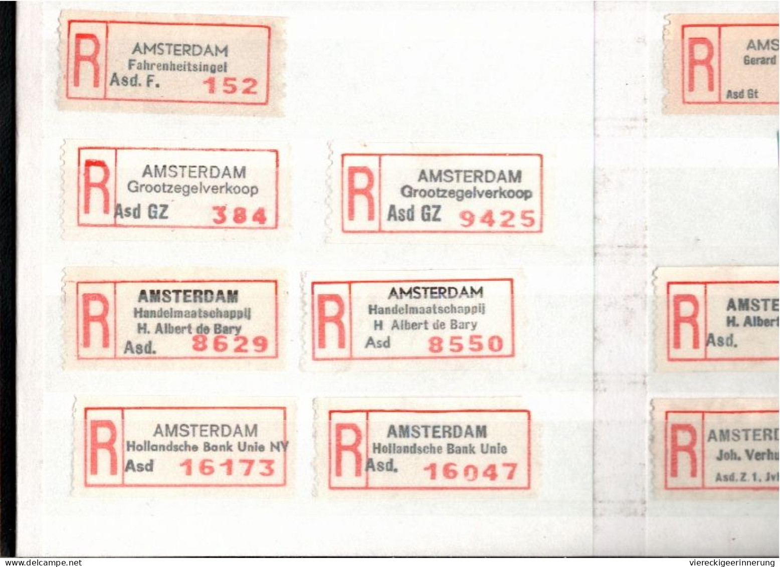 ! Sammlung Im Album Von 362 R-Zetteln Aus Den Niederlanden, Nederland, Einschreibzettel, Recozettel - Verzamelingen