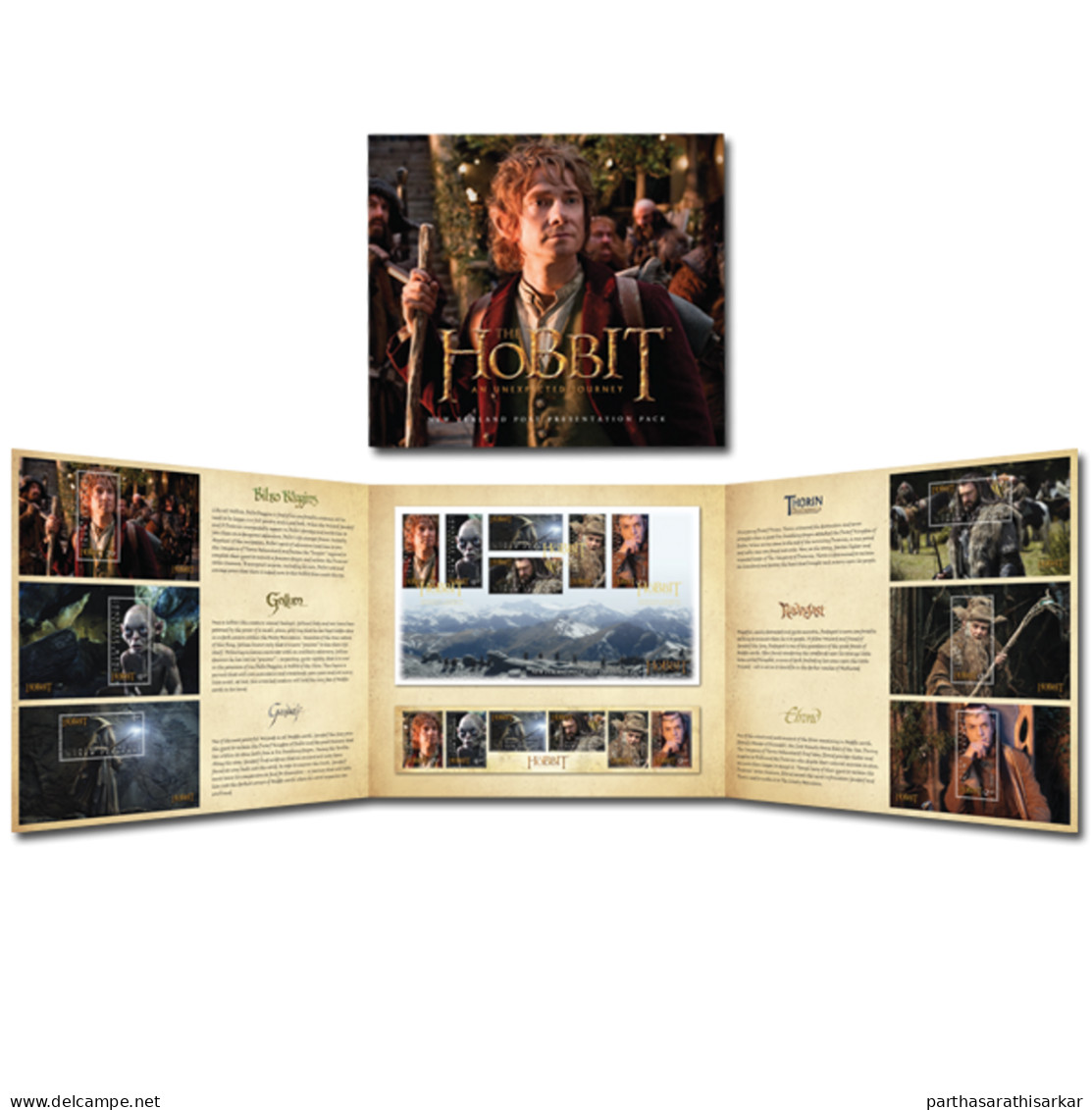 NEW ZEALAND 2012 THE HOBBIT AN UNEXPECTED JOURNEY PRESENTATION PACK MOVIES MNH - Ungebraucht