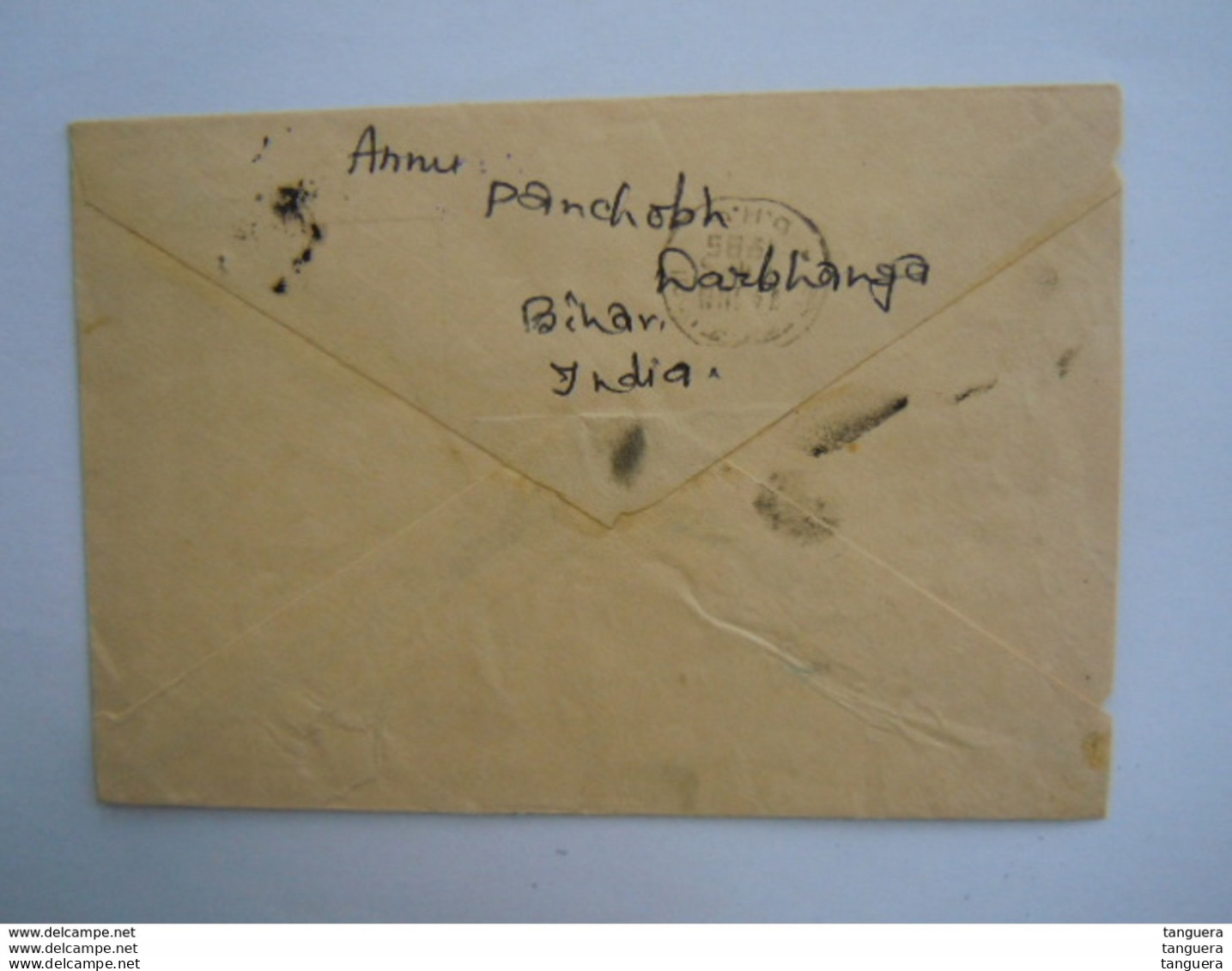 India Stationery Entier Postal Envelope Used 1985 50 To Prague Throug Diplomatic Bag New Delhi - Buste