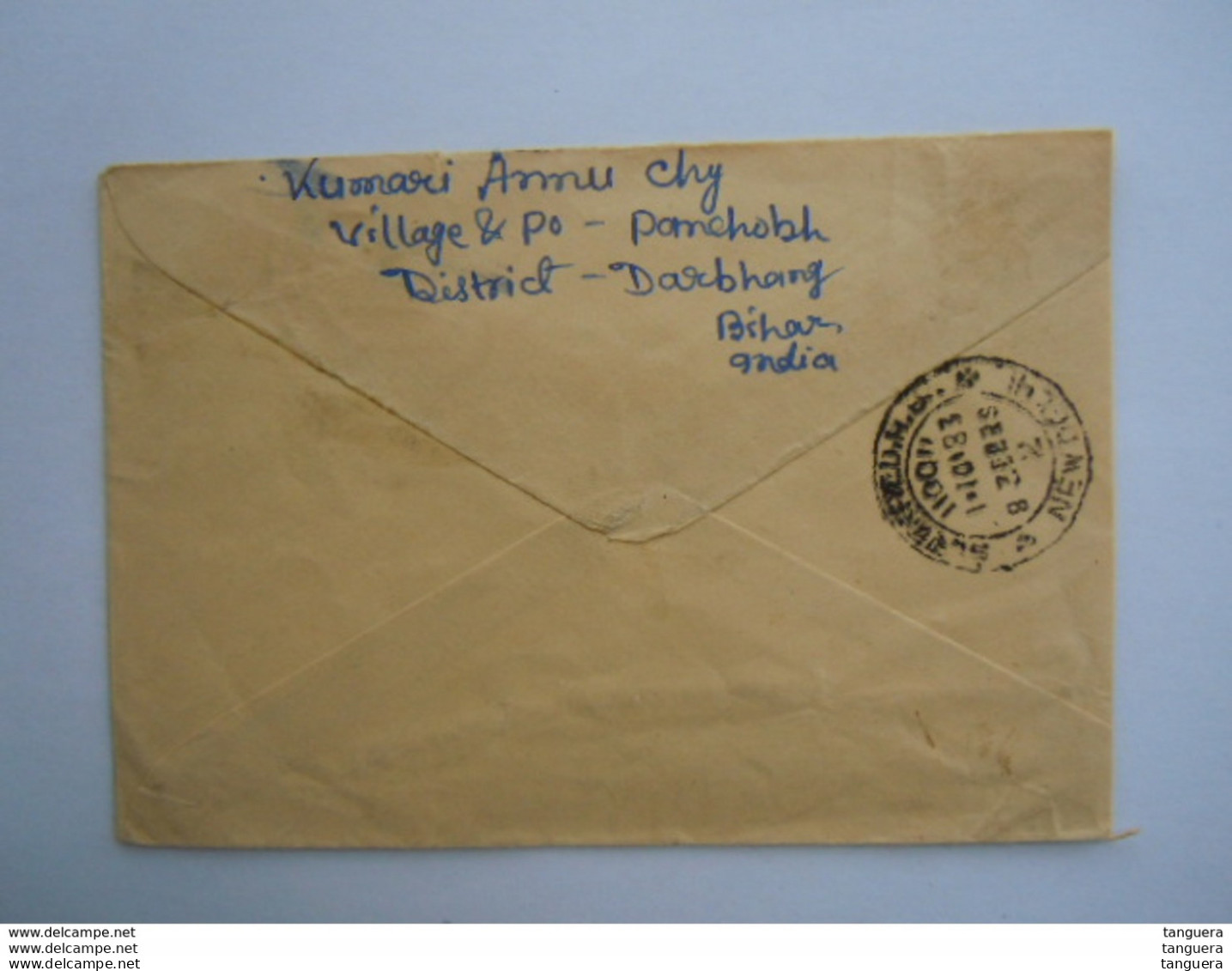 India Stationery Entier Postal Envelope Used 1983 50 To Prague Throug Diplomatic Bag New Delhi - Omslagen