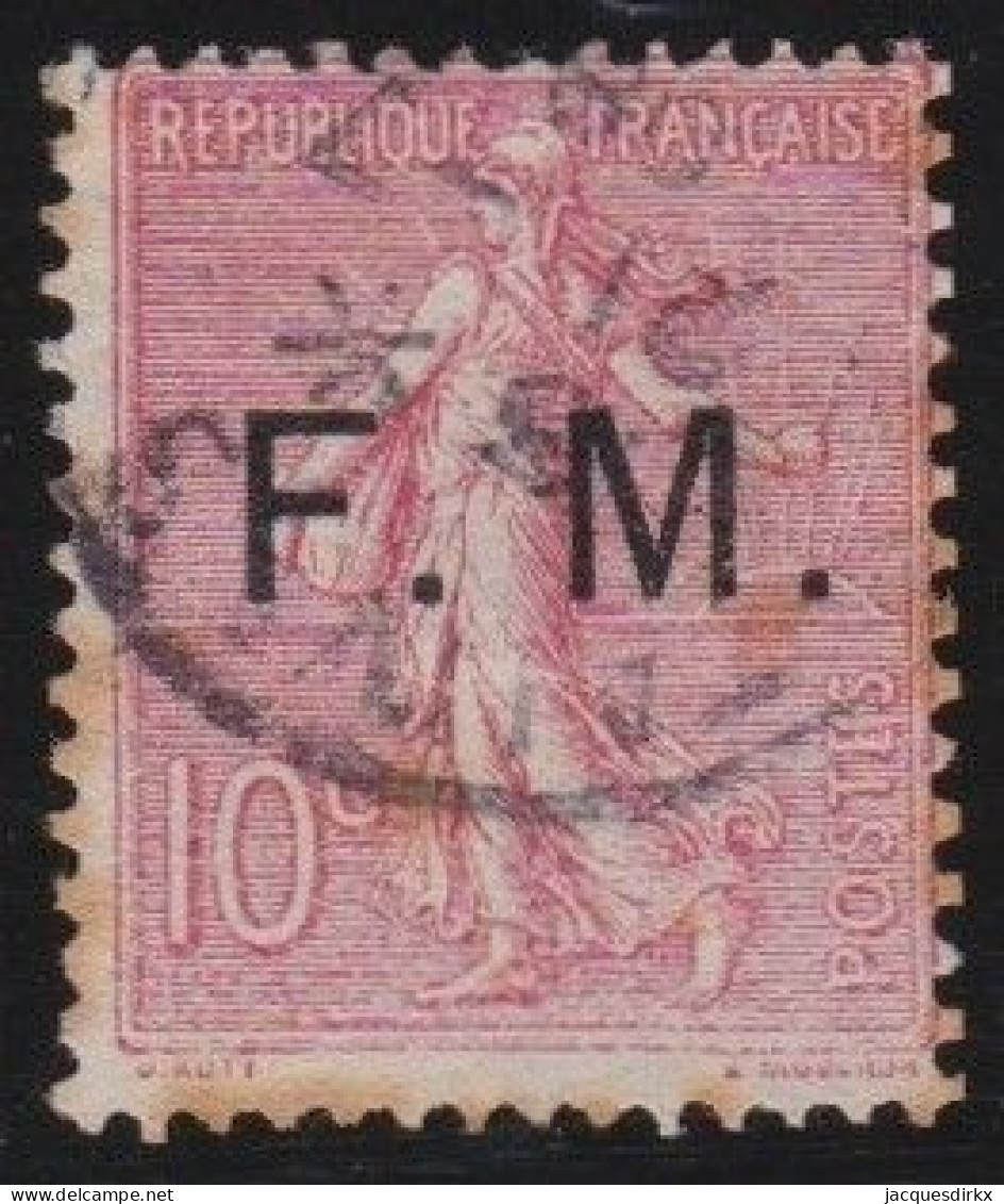 France  .  Y&T   .   Fm  4   .     O      .     Oblitéré - Timbres De Franchise Militaire