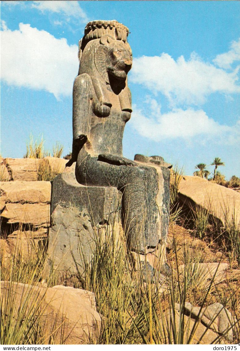 EGYPT - Thebes, Sekhmet Statue In Mut Temple, Karnak - Unused Postcard - Musea