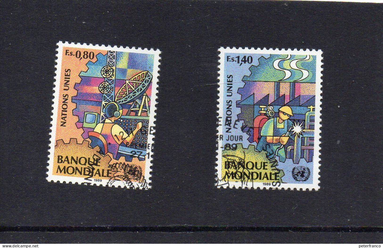 1989 Nazioni Unite - Ginevra  Banca Mondiale - Used Stamps