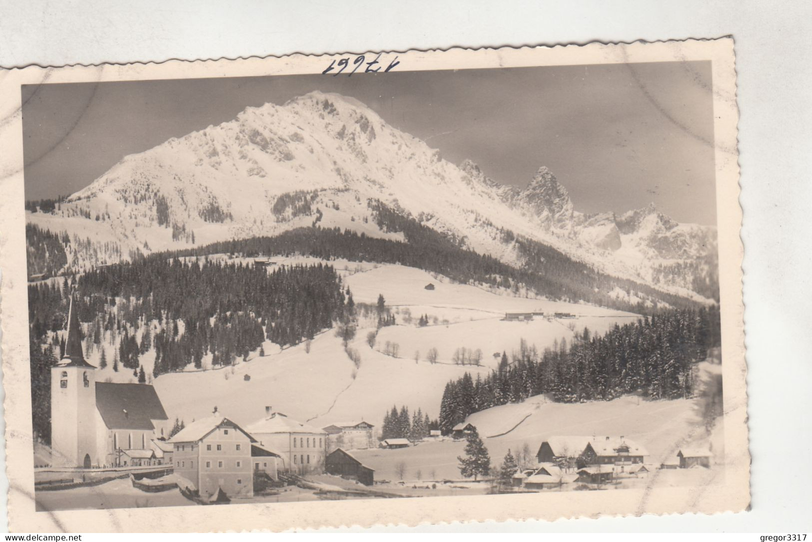 D2872) FILZMOOS Mit RETTENSTEIN & Dachstein Gruppe - Salzburg - Verschneite Häuser Mit Der Kirche - Filzmoos