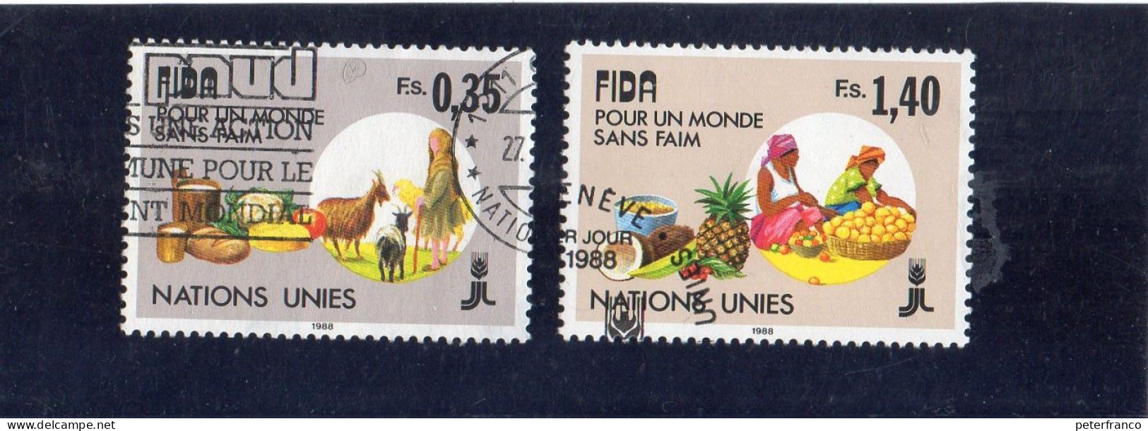 1988 Nazioni Unite - Ginevra - Un Mondo Senza Fame - Used Stamps