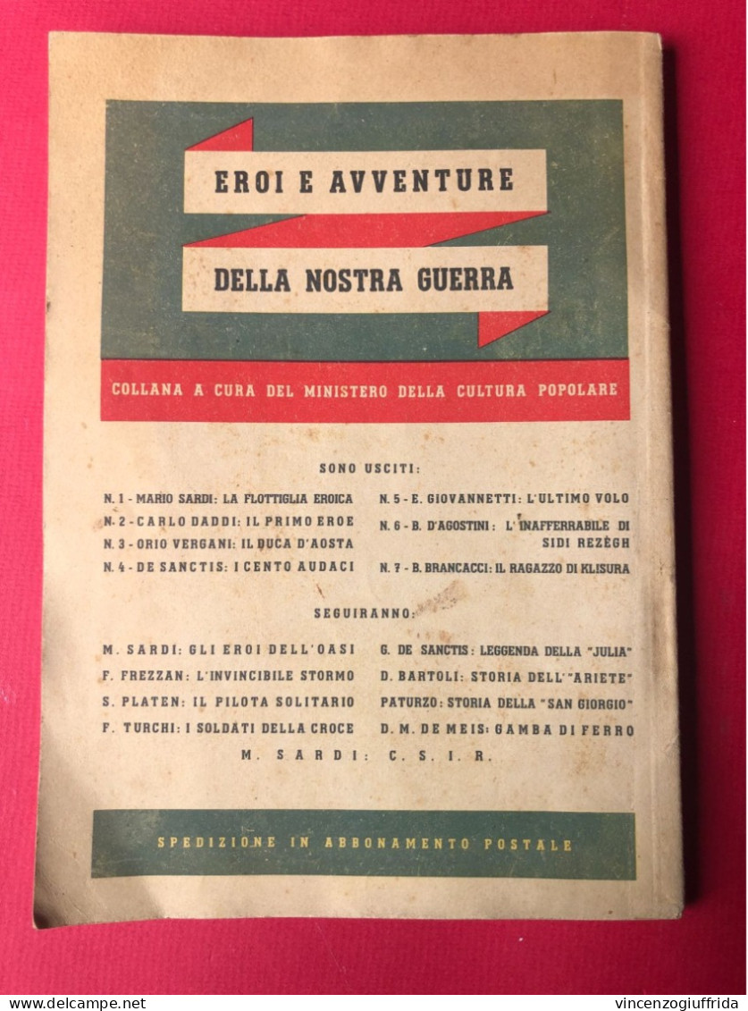 Fascismo Libro 1942 -Il Cerchio Di Fuoco. Seguito Da: Campo 306 Brossura Con Copertina Illustrata A Colori (di Latini), - Oorlog 1939-45