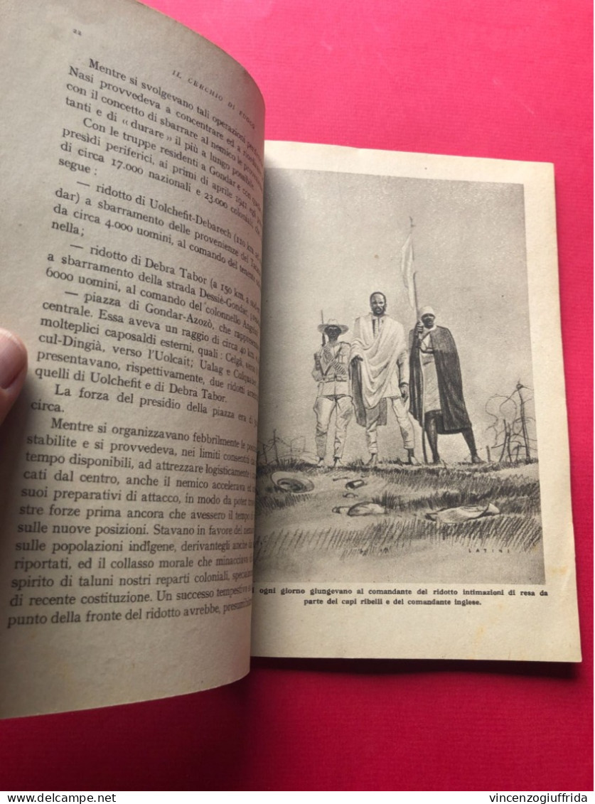 Fascismo Libro 1942 -Il Cerchio Di Fuoco. Seguito Da: Campo 306 Brossura Con Copertina Illustrata A Colori (di Latini), - Guerre 1939-45