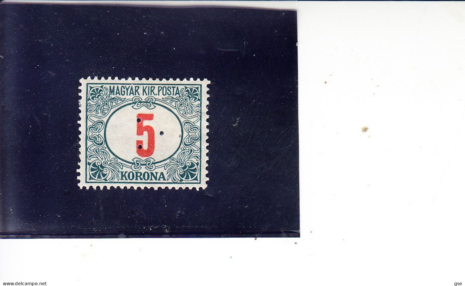 UNGHERIA  1915-20 - Yvert  T  36* -  Tasse - Revenue Stamps