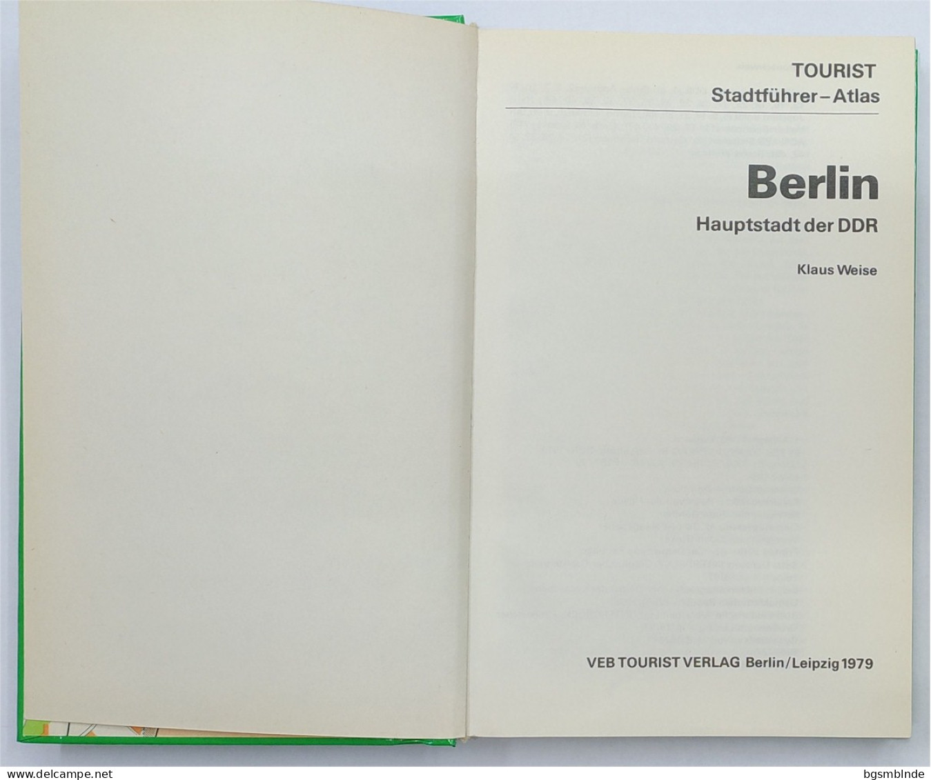 Berlin, Hauptstadt Der DDR - Stadtführer Atlas Mit Kartenmaterial / 155 S. - 12,5x19,5x2,0cm - Berlin