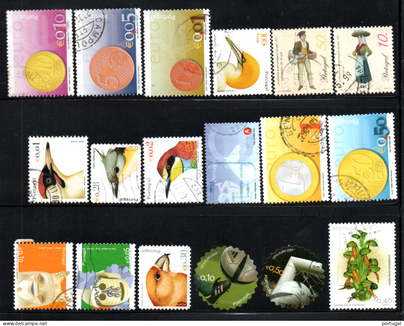 119 TIMBRES PORTUGAIS - Collections