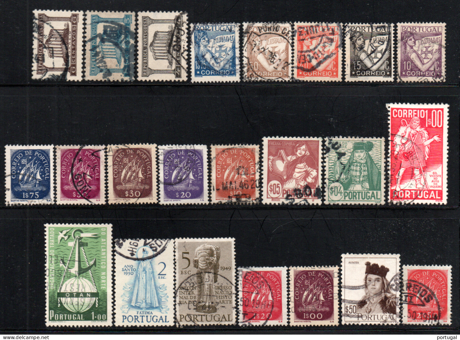 119 TIMBRES PORTUGAIS - Collections