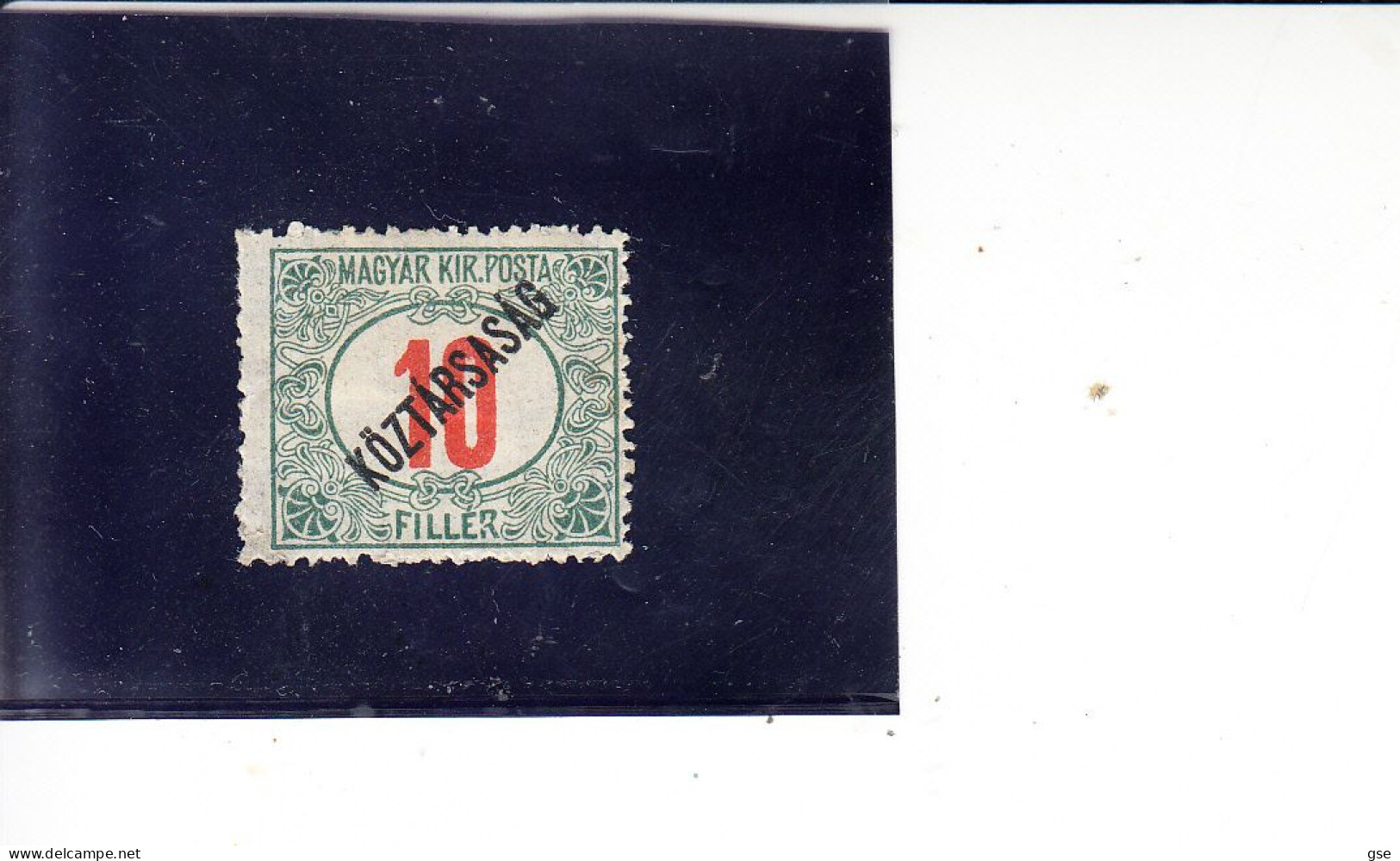 UNGHERIA  1919 - Yvert  T  49* -  Tasse - Revenue Stamps