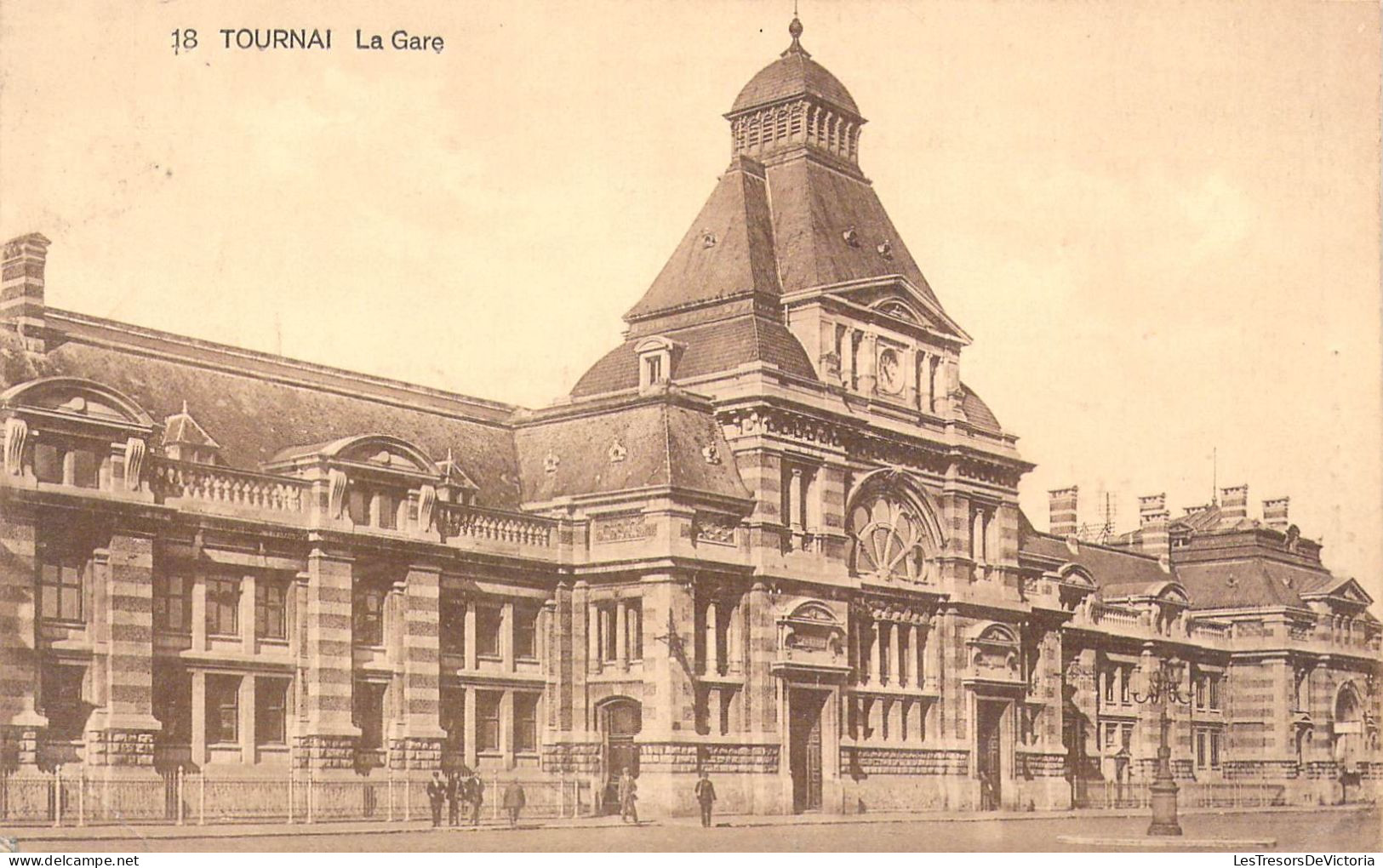 BELGIQUE - TOURNAI - La Gare - Edition Belge - Carte Postale Ancienne - Tournai