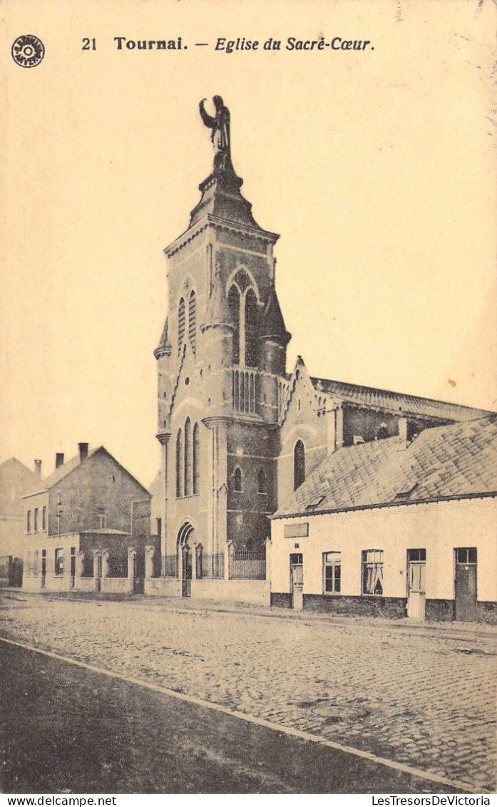 BELGIQUE - TOURNAI - Eglise Du Sacré Coeur - Carte Postale Ancienne - Tournai