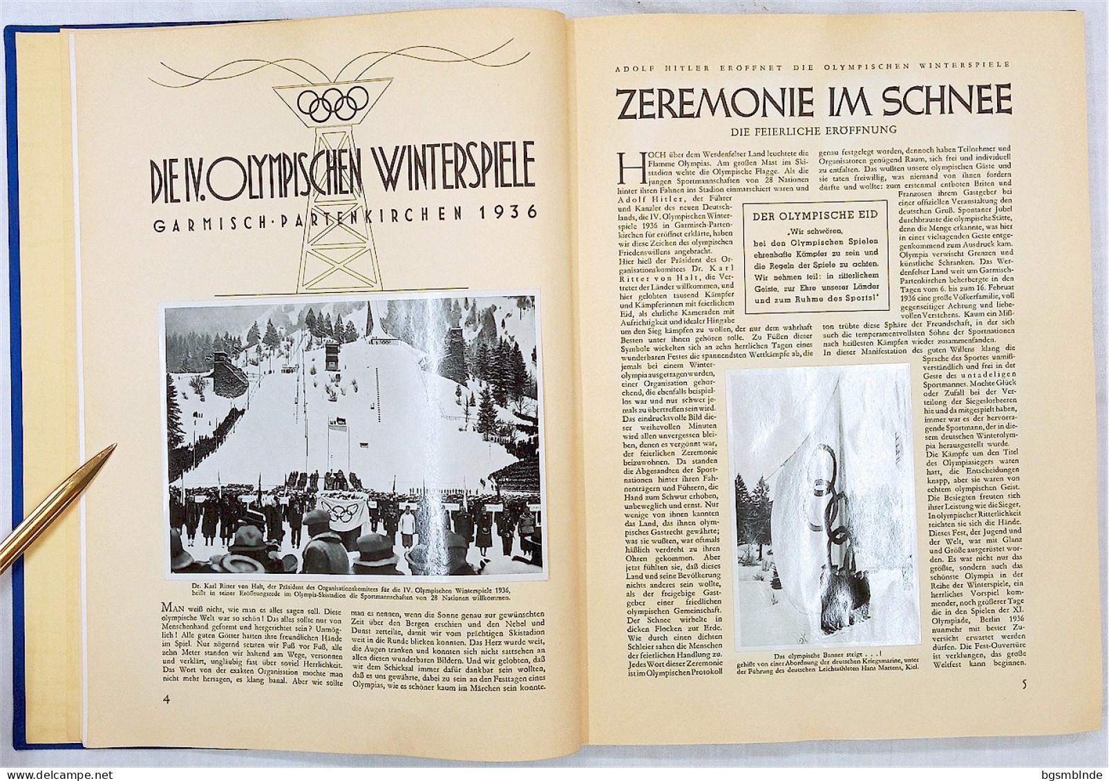 Die Olympischen Spiele 1936 In Berlin - Sammel-Bildband Komplett / 127 S. - 24,5x32x2cm - Deportes