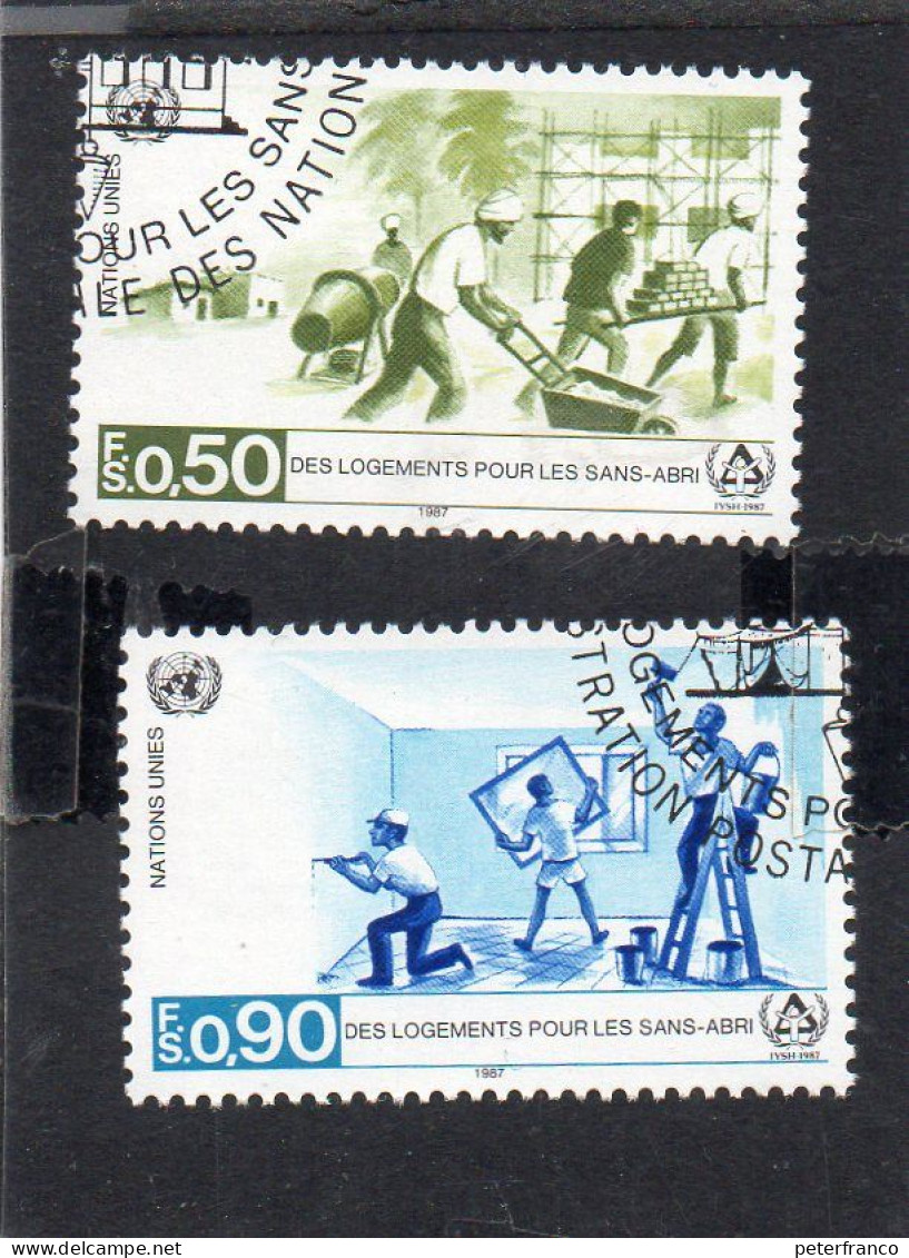 1987 Nazioni Unite - Ginevra - Alloggi Per I Senzatetto - Used Stamps