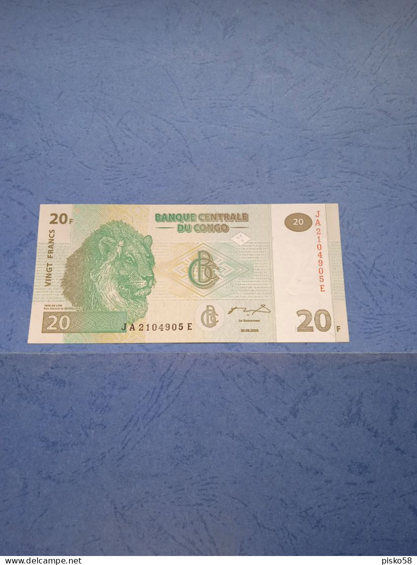 CONGO-P94 20F 30/6/2003 UNC - Demokratische Republik Kongo & Zaire