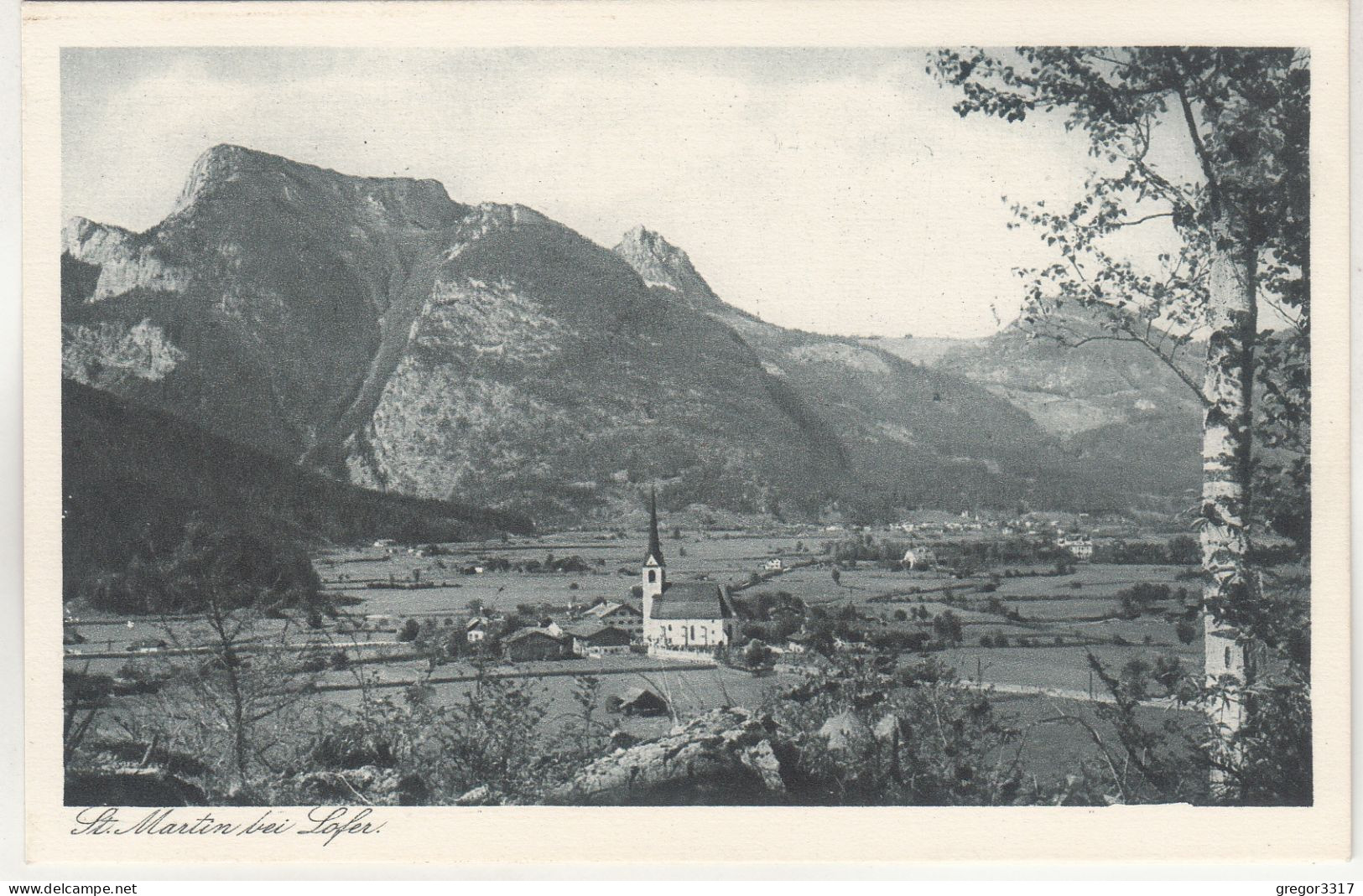 D2900) ST. MARTIN Bei LOFER - Kirche Berge ALT 1927 - Lofer