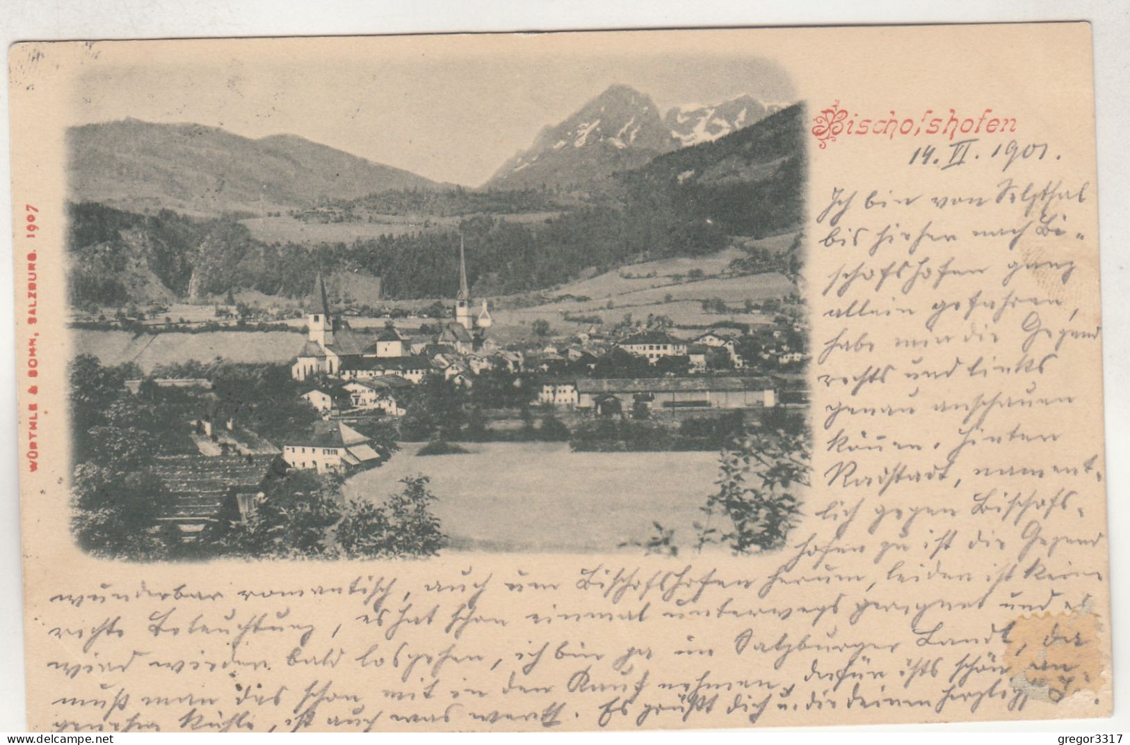 D2901) BISCHOFSHOFEN - Tolle Sehr Alte Postkarte 1901 - Bischofshofen