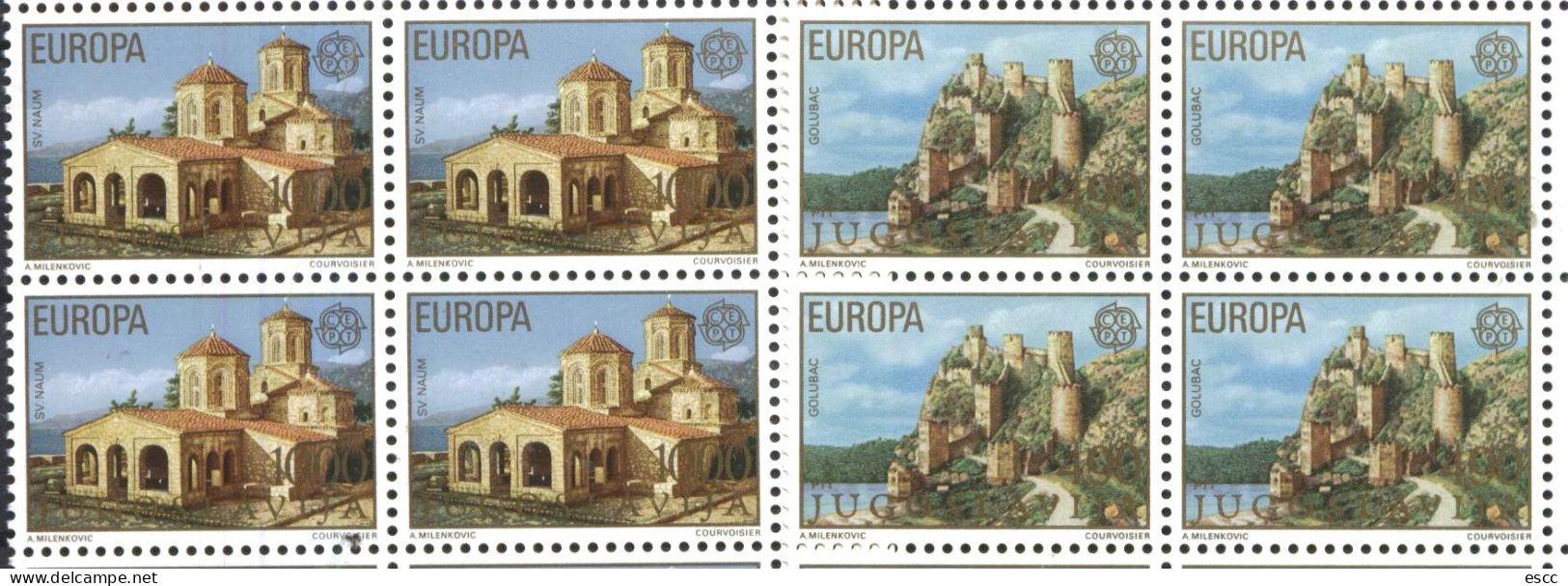 Mint  Stamps In Blocks  Europa CEPT 1978 From Yugoslavia - 1978