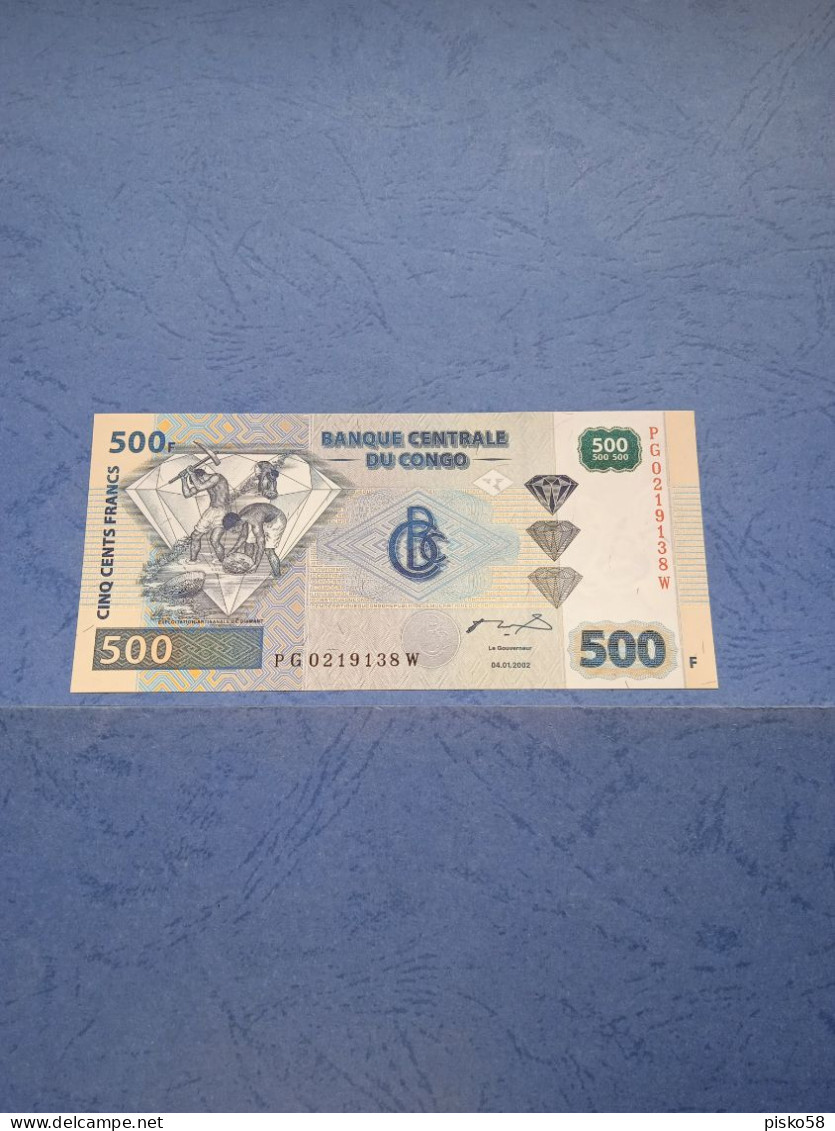 CONGO-P96 500F 4/1/2002 UNC - République Démocratique Du Congo & Zaïre