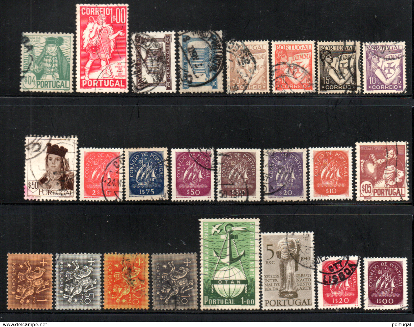 110 TIMBRES PORTUGAIS - Collezioni