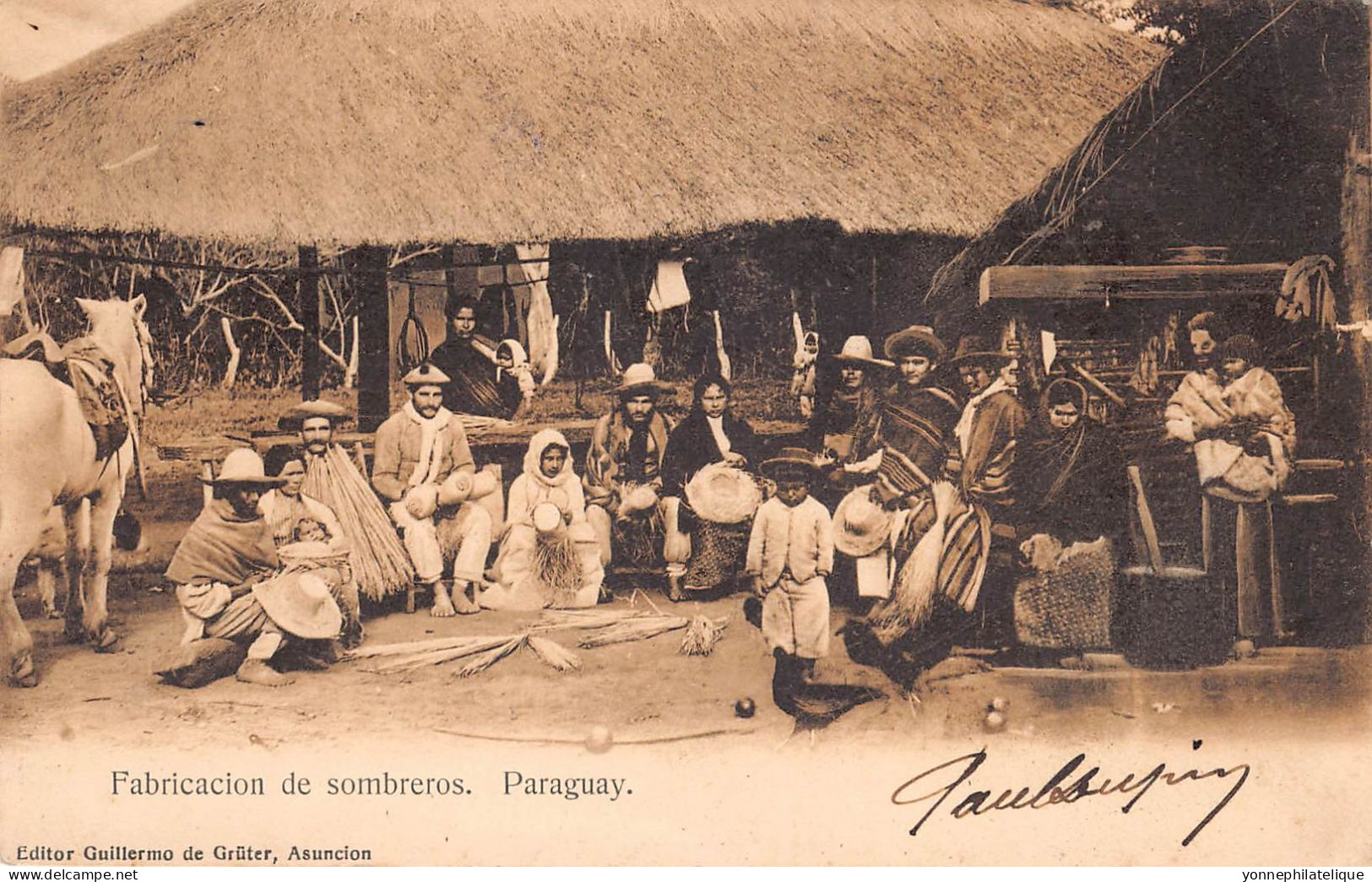 PARAGUAY - Fabricacion De Sombreros - CPA TOP - (Para-22) - Paraguay