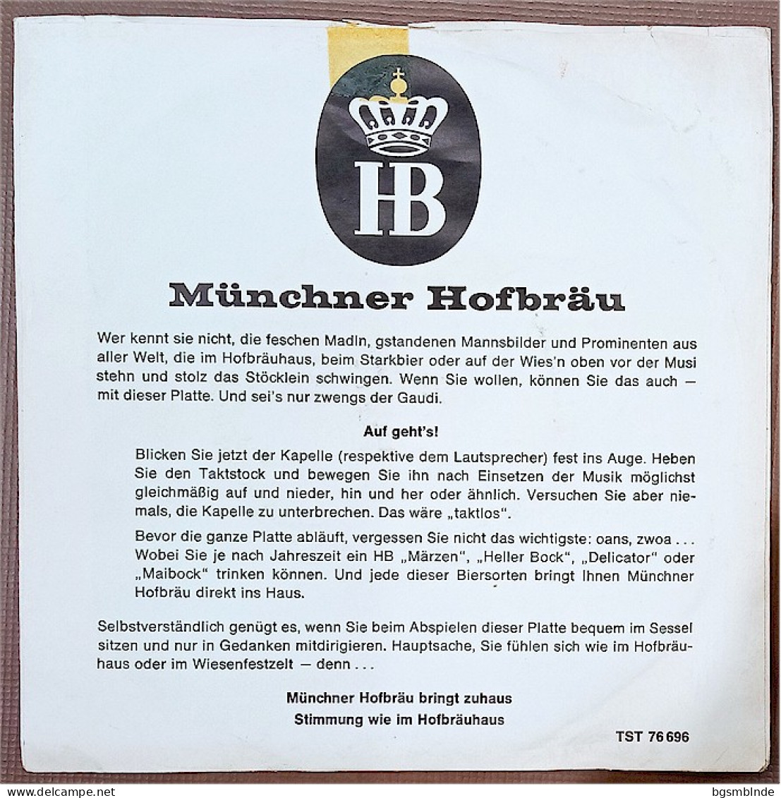 Vinyl 175 - In München Steht Ein Hofbräuhaus / Bayrischer Defiliermarsch - Altri - Musica Tedesca