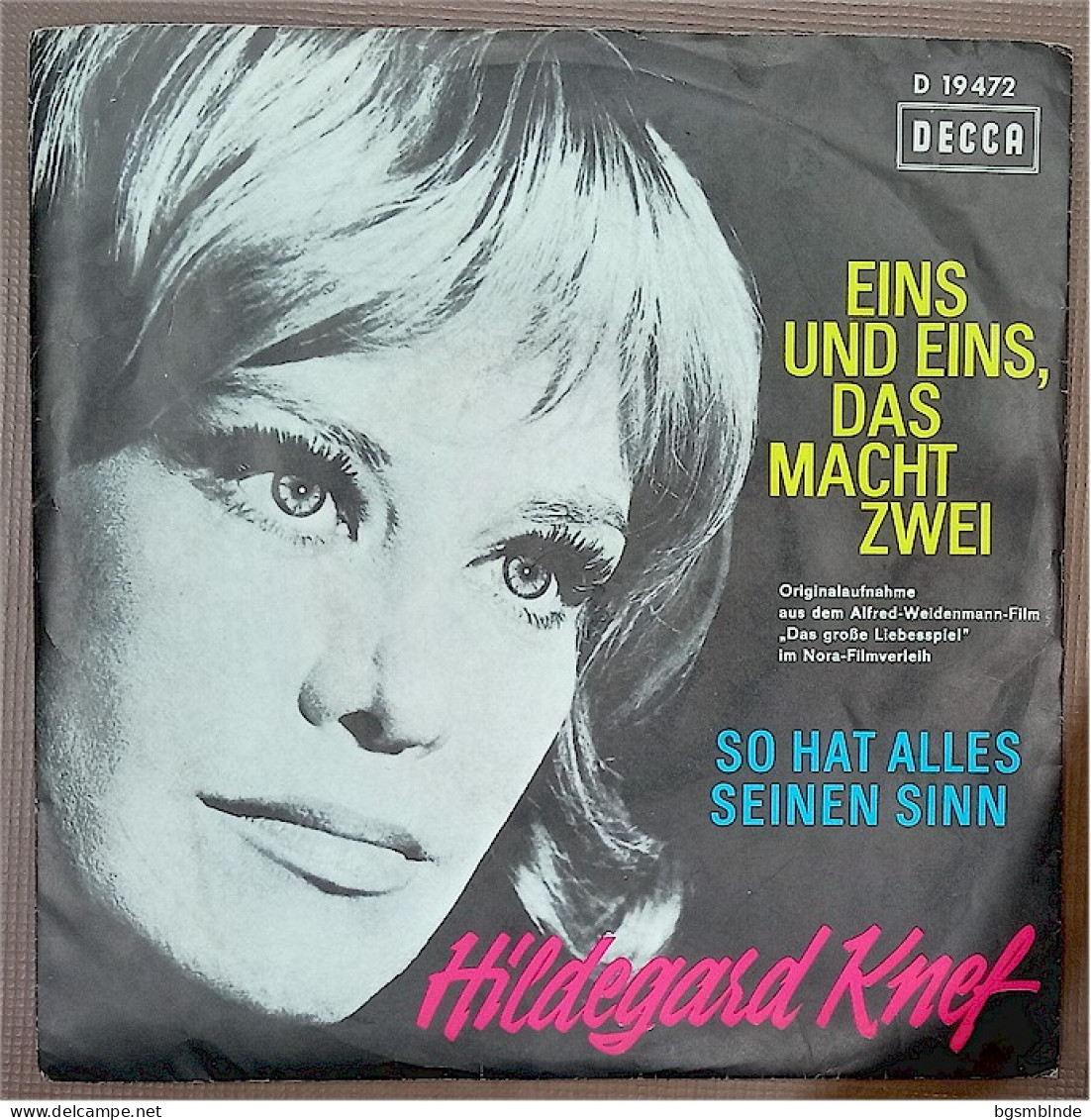 Vinyl 175 - Eins Und Eins Das Macht Zwei / So Hat Alles Seinen Sinn - Hildegard Knef - Autres - Musique Allemande