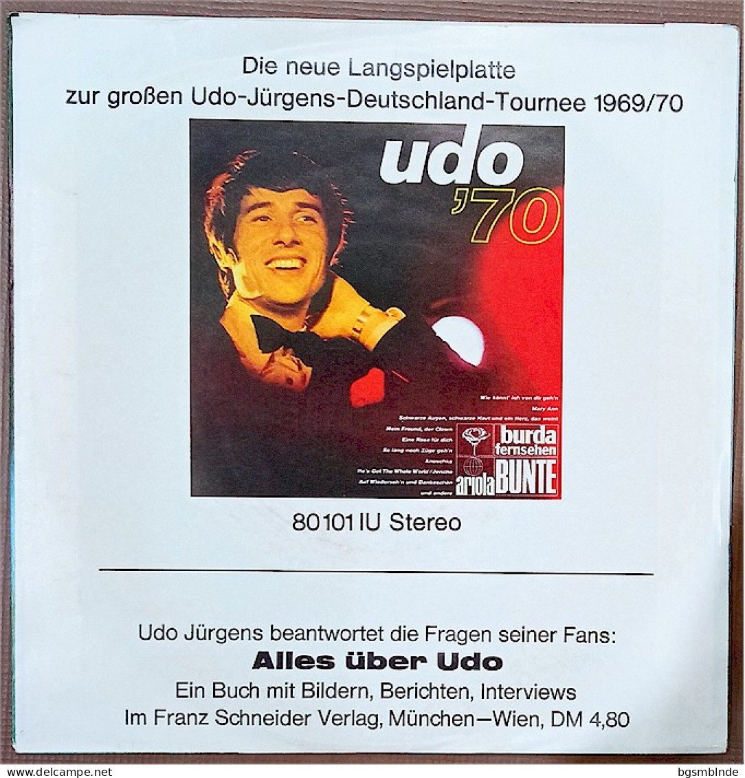 Vinyl 175 - Anuschka / Du Gingst Vorbei - Udo Jürgens - Andere - Duitstalig