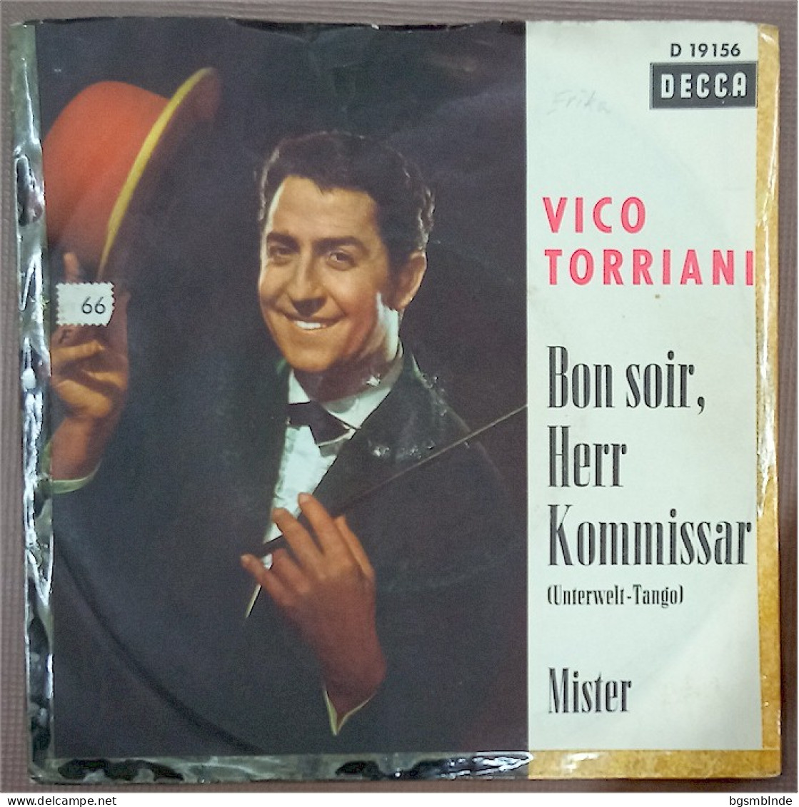 Vinyl 175 - Bon Soir, Herr Kommissar / Mister - Vico Torriani - Andere - Duitstalig