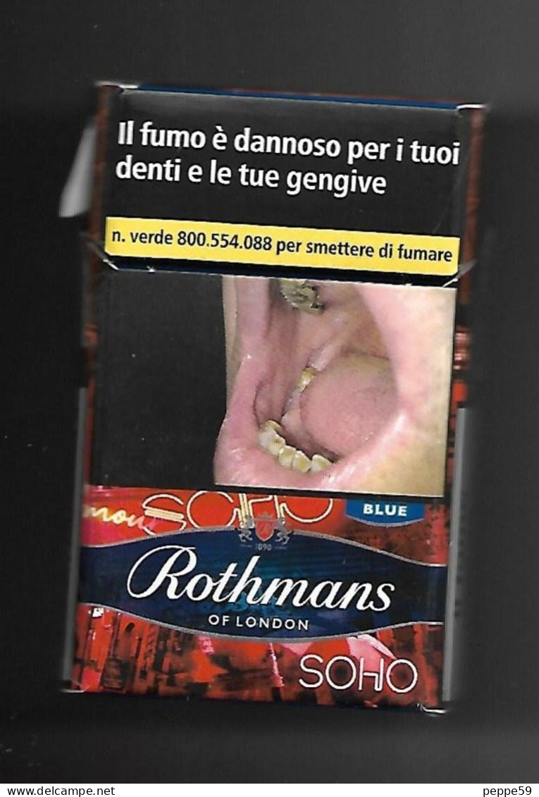 Tabacco Pacchetto Di Sigarette Italia - Rothmans Red 2019 N.1 Da 20 Pezzi - Vuoto - Empty Cigarettes Boxes