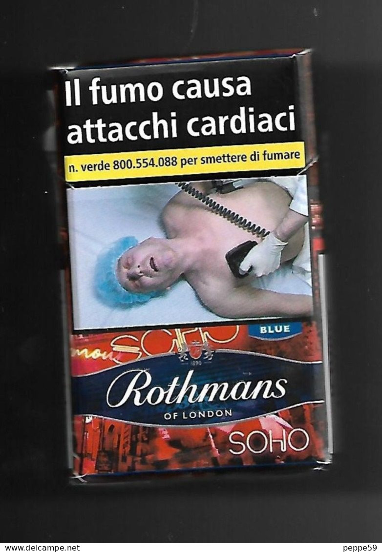 Tabacco Pacchetto Di Sigarette Italia - Rothmans Red 2019 N.2 Da 20 Pezzi - Vuoto - Etuis à Cigarettes Vides