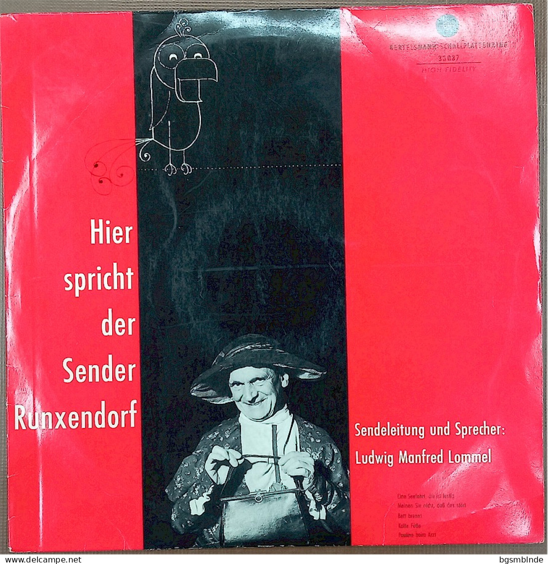 Hier Spricht Der Sender Runxendorf / Ludwig Manfred Lommel - Other - German Music