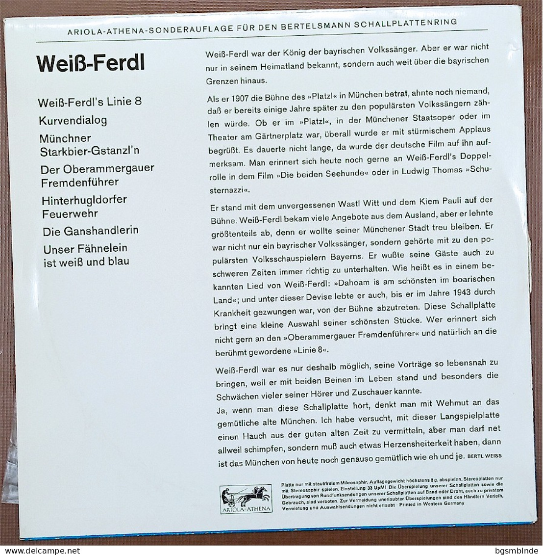 Weiß-Ferdl's Linie 8 - Sonstige - Deutsche Musik