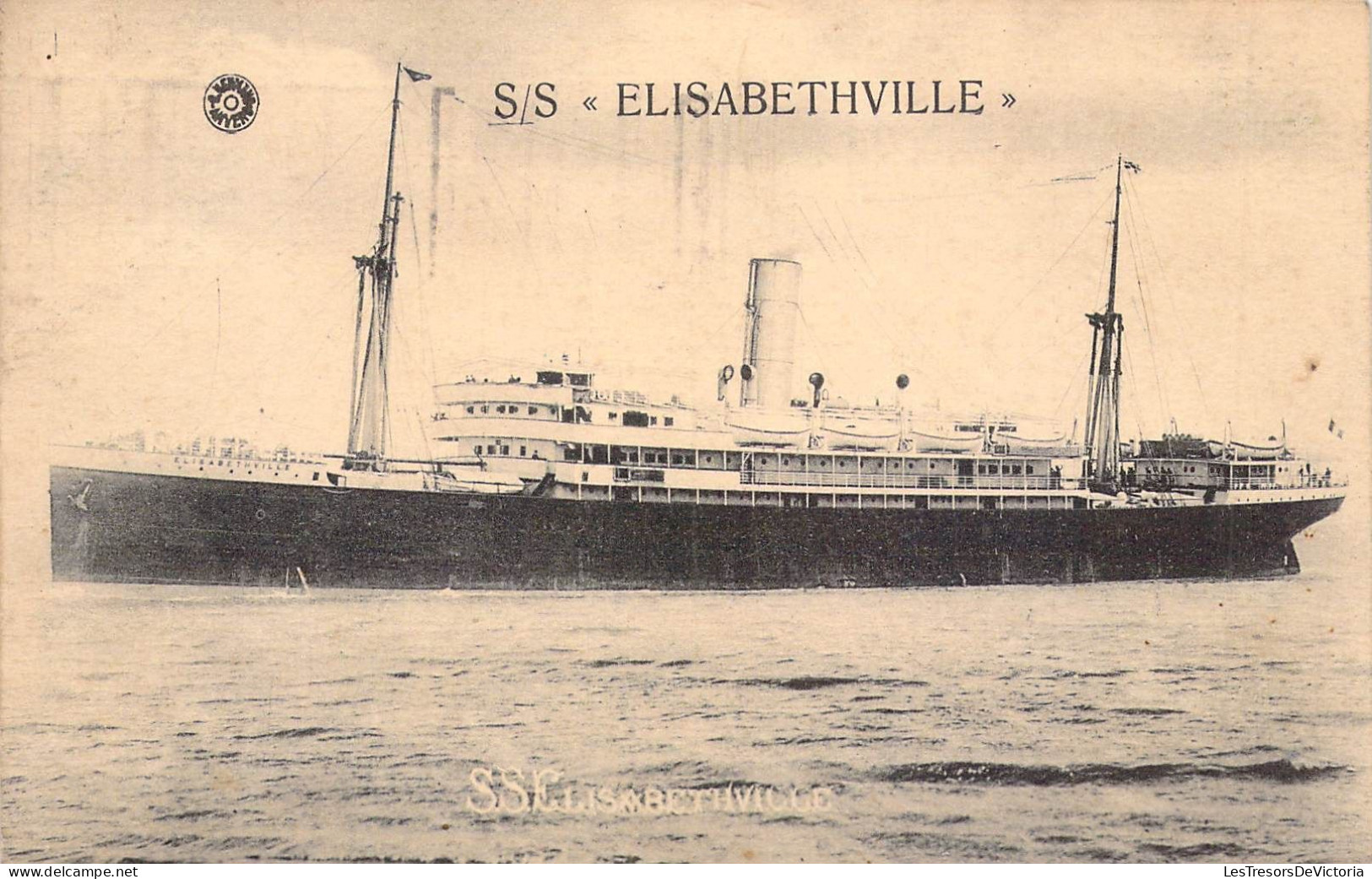 TRANSPORTS - PAQUEBOTS - S/S ELISABETHVILLE - Carte Postale Ancienne - Steamers