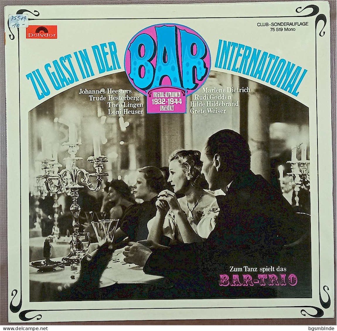 Zu Gast In Der BAR International - 1832-1944 - BAR-TRIO - Autres - Musique Allemande